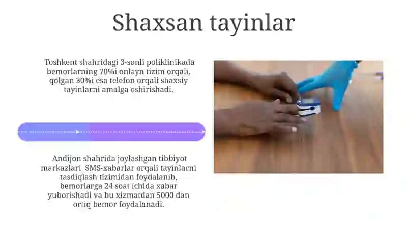 Klinik tayinlarni amalga oshirish usullari 4