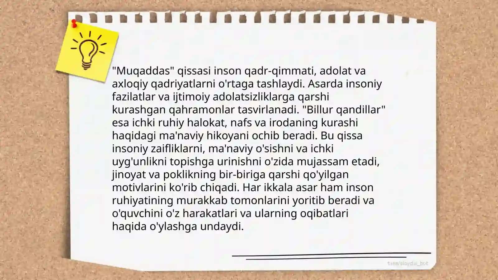 Muqaddas va Billur qandillar qissalari 4
