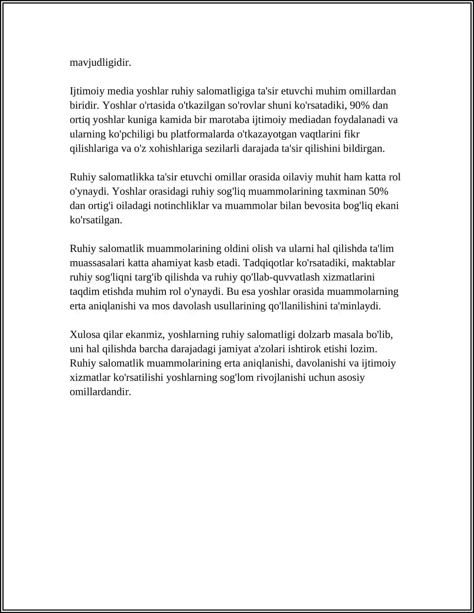 YOSH INQIROZLARIDA PSIXOLOGIK MASLAHAT 4