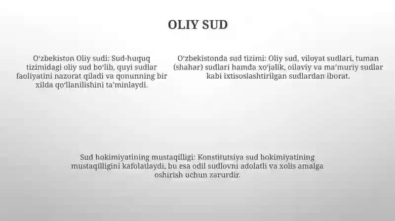 O'Zbekistonda Sud Organlari Tizimi 4