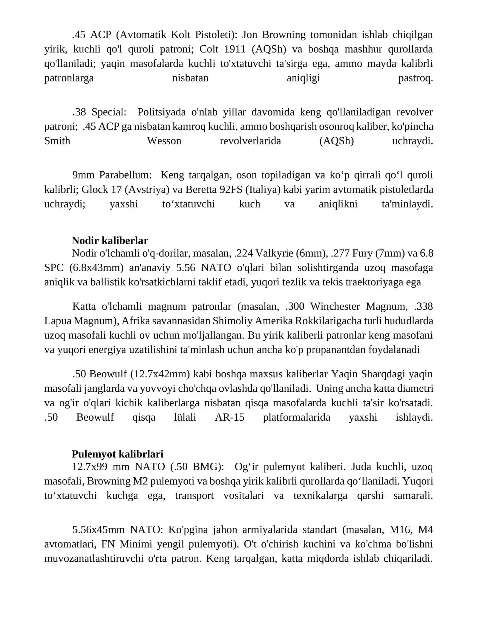 Kalibrlarning turlari 4