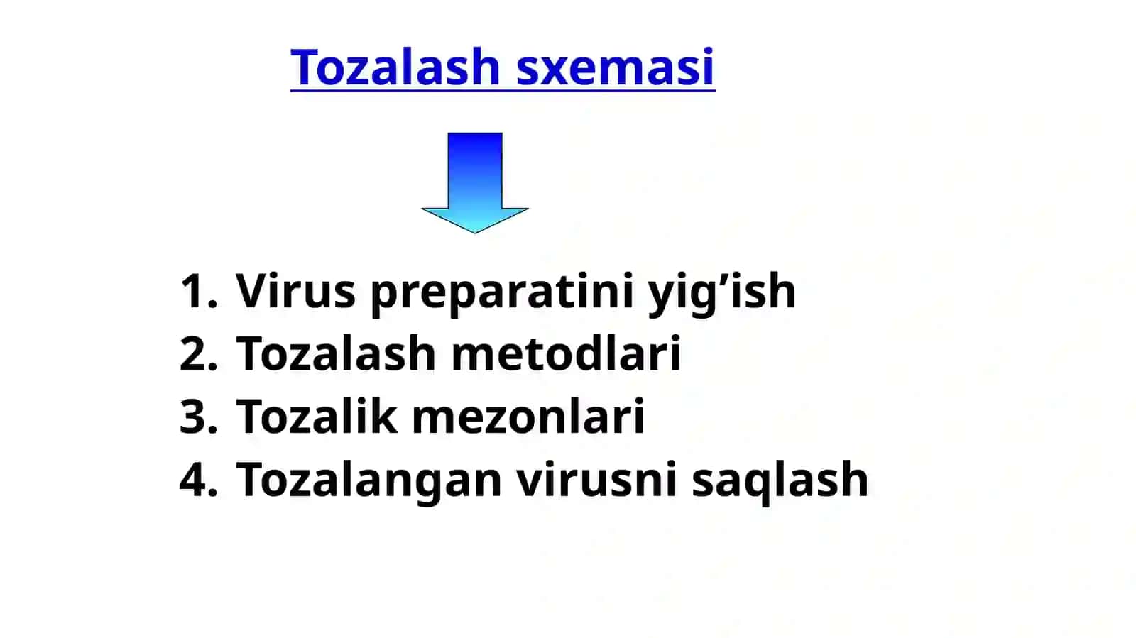VIRUSLARNI KO’PAYTIRISH VA AJRATISH 4