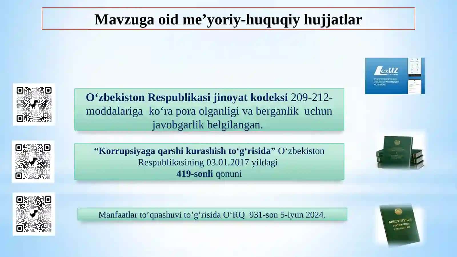 Maktabda  korrupsiyaviy xavf-xatarlarni aniqlash  va bartaraf etish. 4