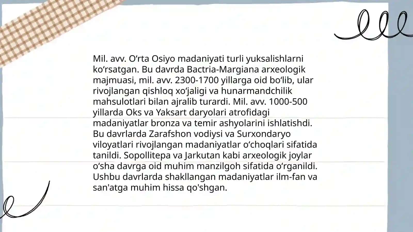 O'rta Osiyoning qadimgi aholisi 4
