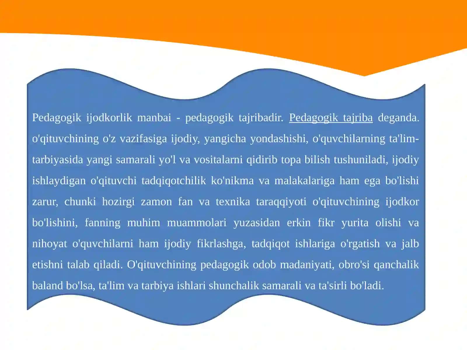 Pedagogik refleksiyani shakllantirish 4