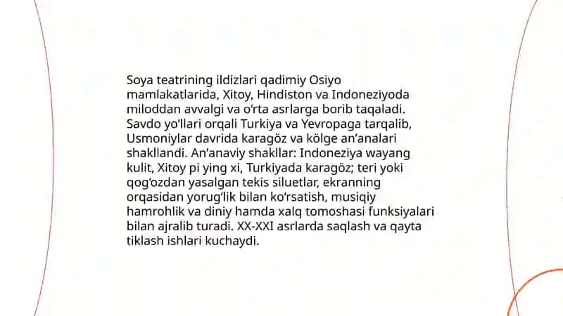 Soya teatirini sahnalashtirish haqida maʼlumot 4