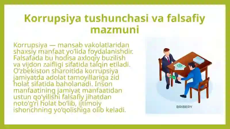 Korrupsiyaning mohiyati va uning oqibatlari 4