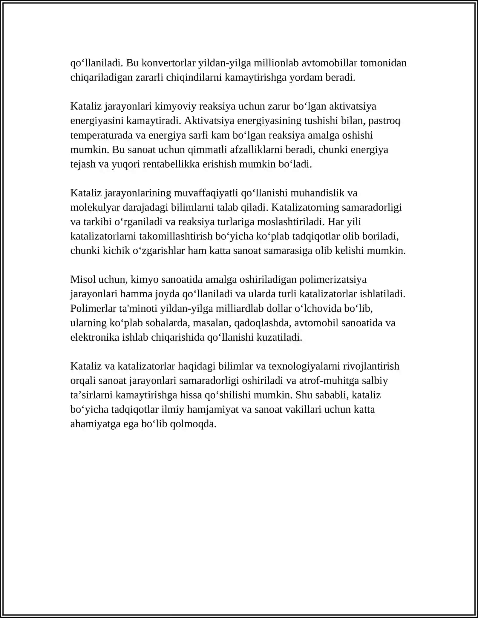 Kataliz jarayonlari 4