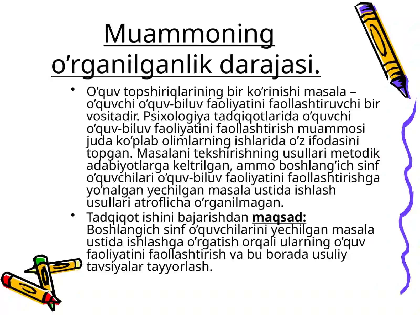 Boshlang’ich sinf o’quvchilarini yechilgan masalalar ustida ishlashga o’rgatish 4