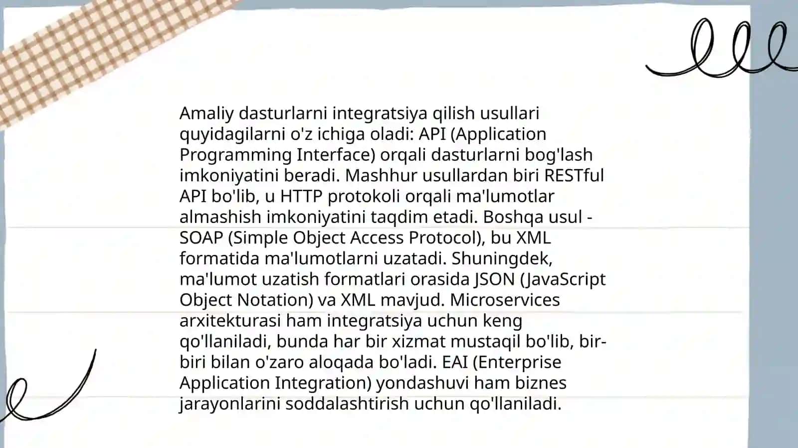 Integratsiyalashgan dasturiy paketlar 4