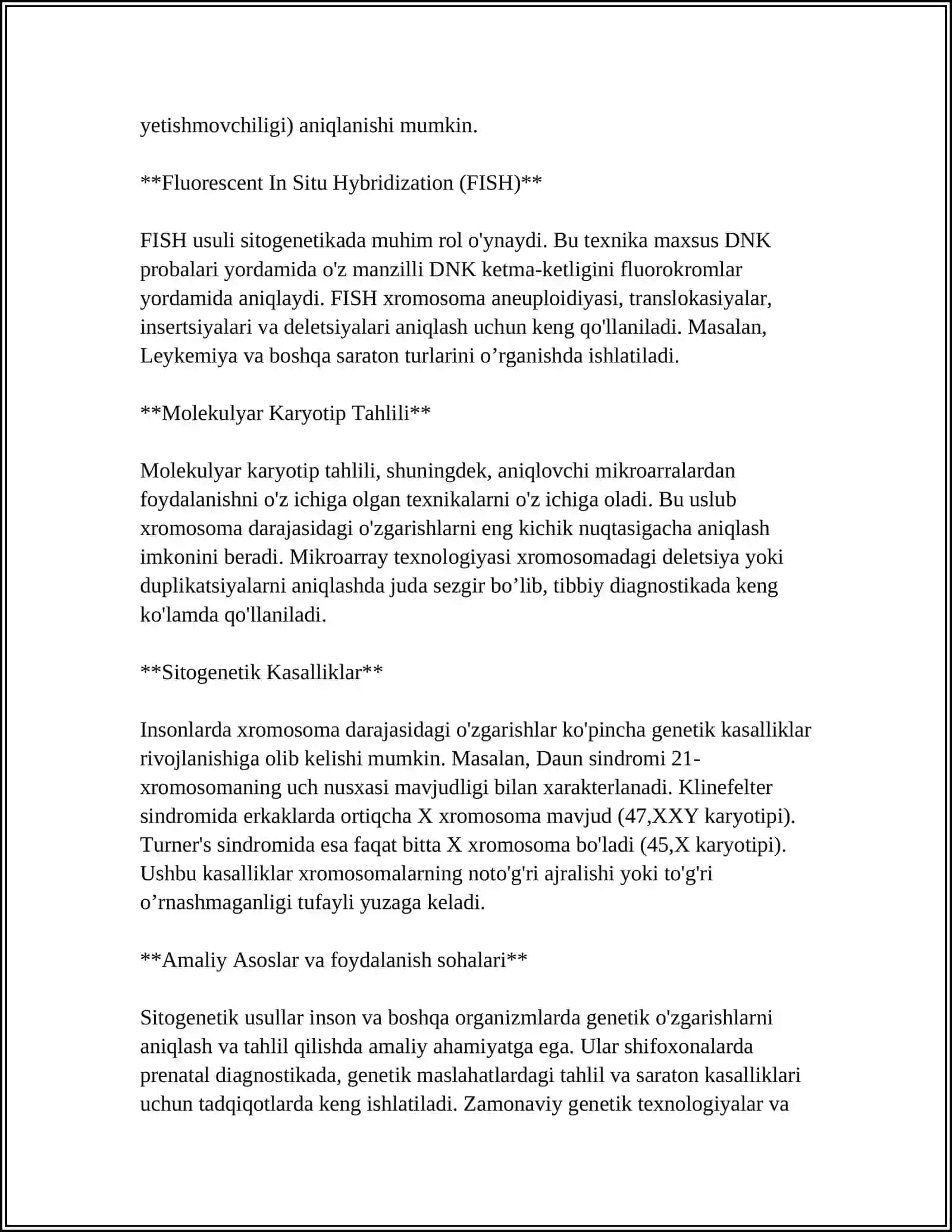 Sitogenetik Usullar Asoslari 4