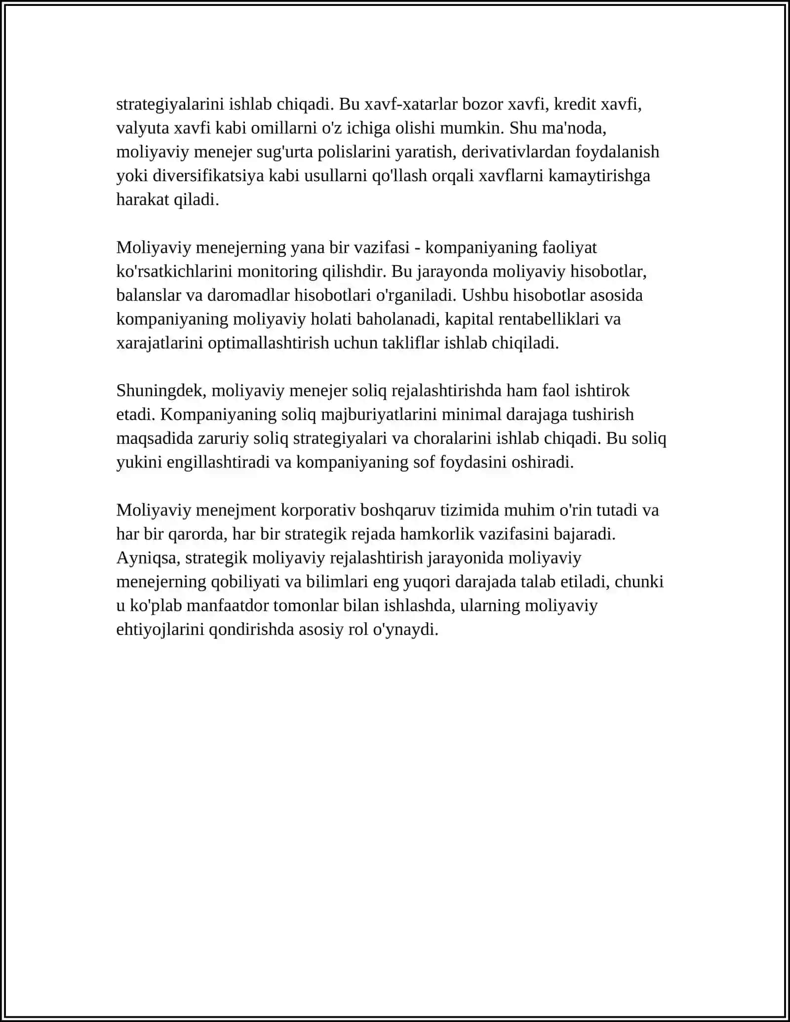 KORPORATIV TUZILMALARDA MOLIYAVIY MENEJERNING ROLI 4