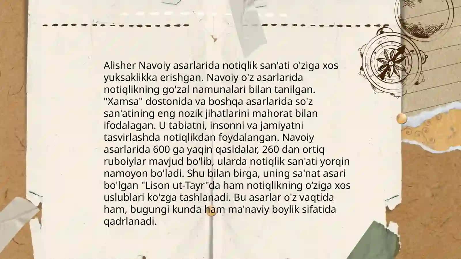 Husayn Vaiz Koshifiy notiq san'ati haqida 4