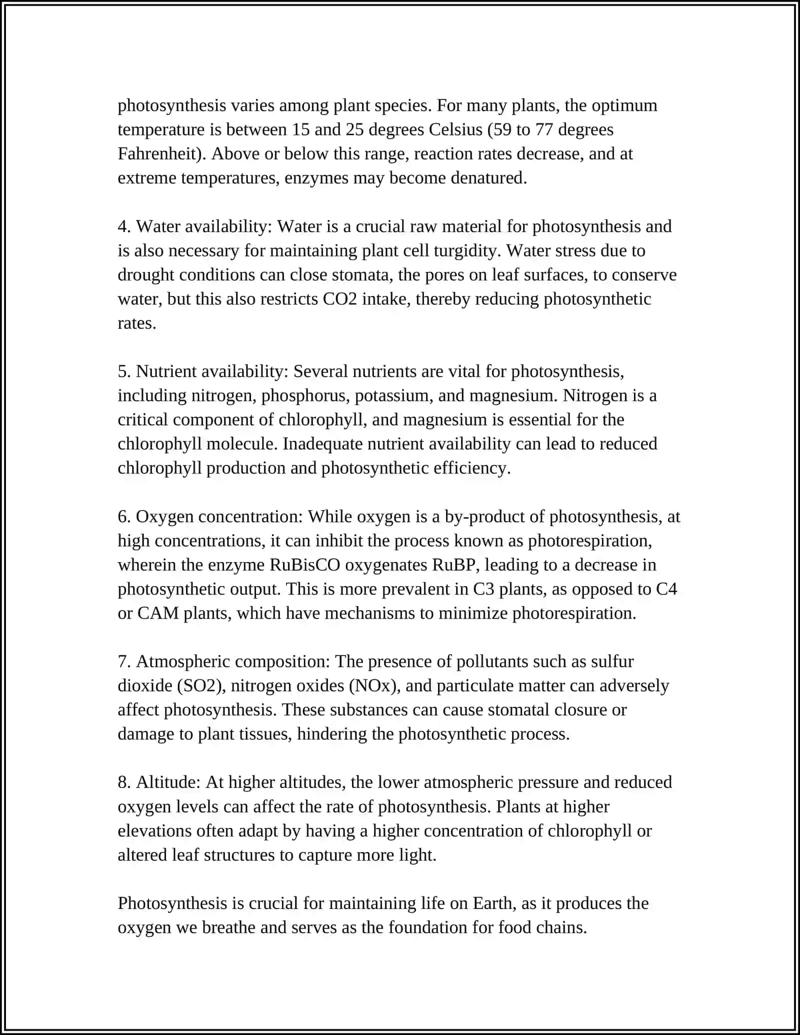 PLANT FORMATION AND THEIR ENVIRONMENT 4
