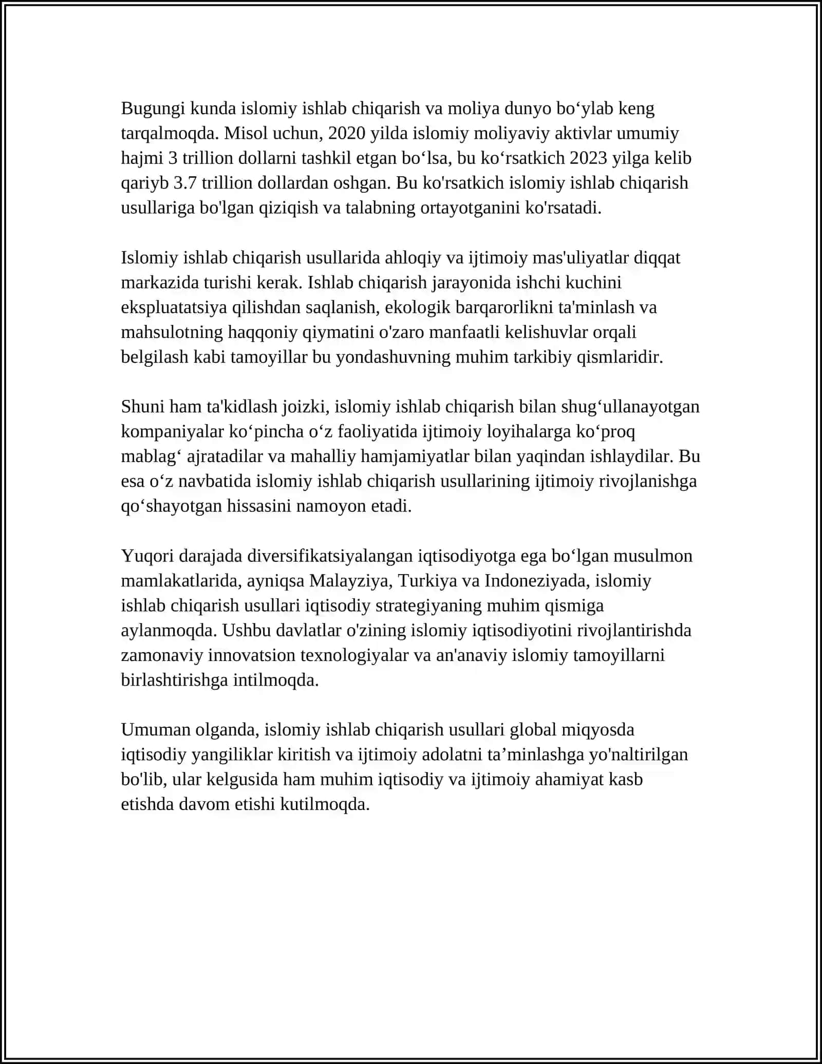 ISHLAB CHIQARISH GURUHIDA BOSH REJALAR LOYIHALARINI GEGENIK EKSPERSASI 4