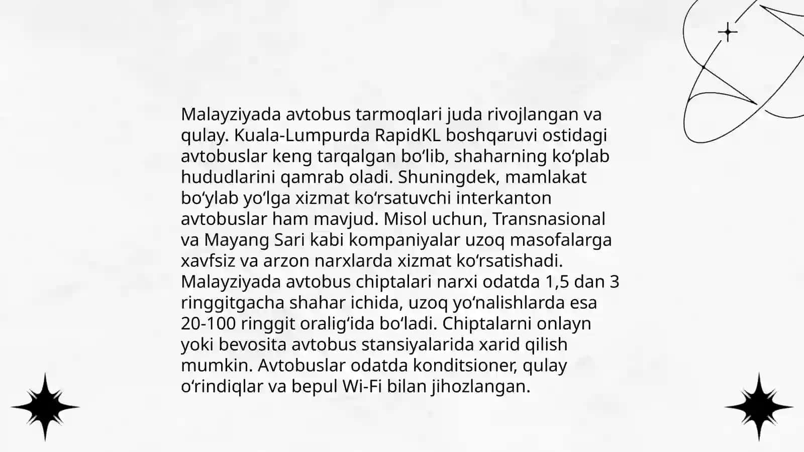 Malayziya transporti 4