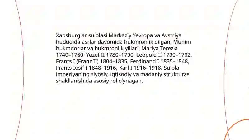 Avstriya imperiyasi Xabibulloyeva Parvina 4