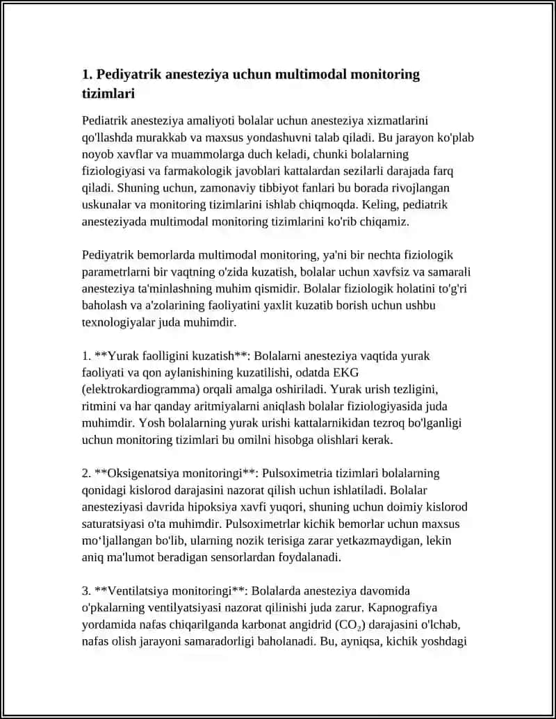 BOLALAR ANESTEZIOLOGIYASIDA ZAMONAVIY ASBOB-USKUNALAR 4