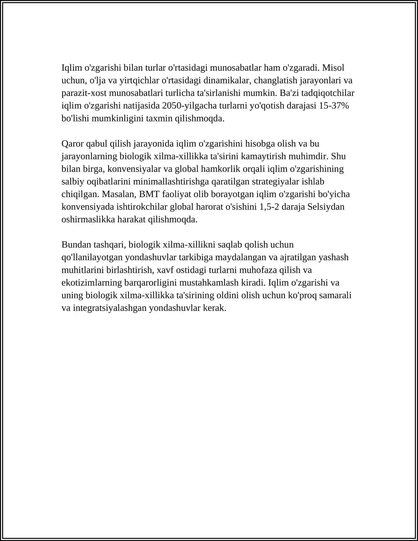 BIOXILMA XILLIKNI SAQLASHDA ANTROPOGEN OMILLARNING SALBIY TA'SIRI 4