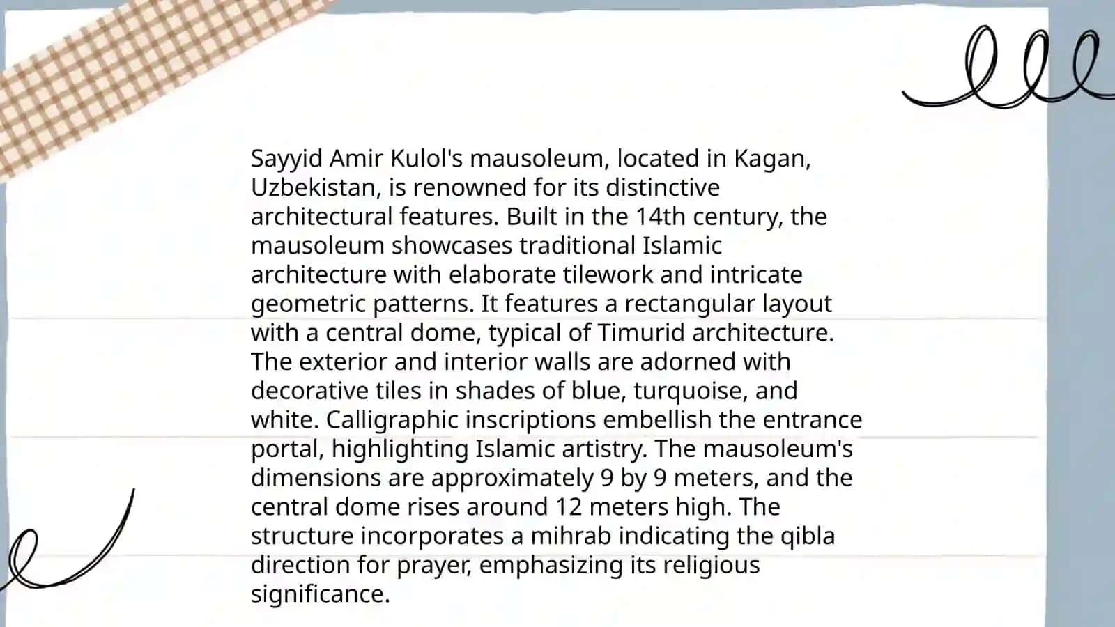 Monument and Legecy of Sayyid Amir Kulol 4