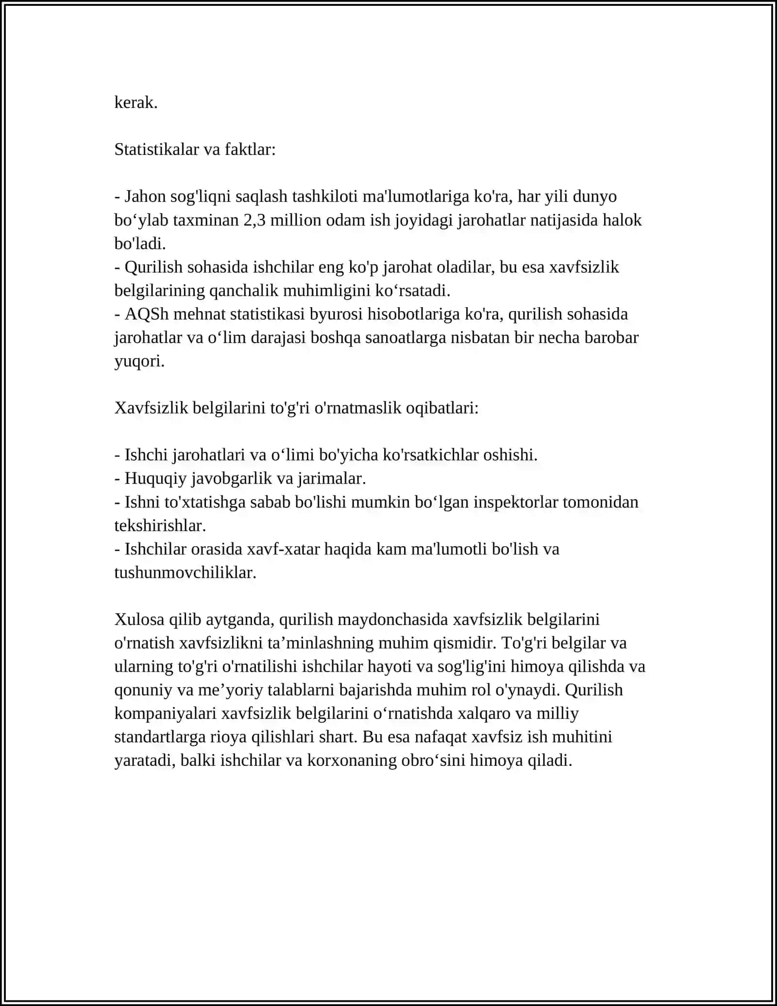 AERODROMDA YOʻL QOPLAMALARINI QURISHDA XAVFSIZLIK TEXNIKASI 4