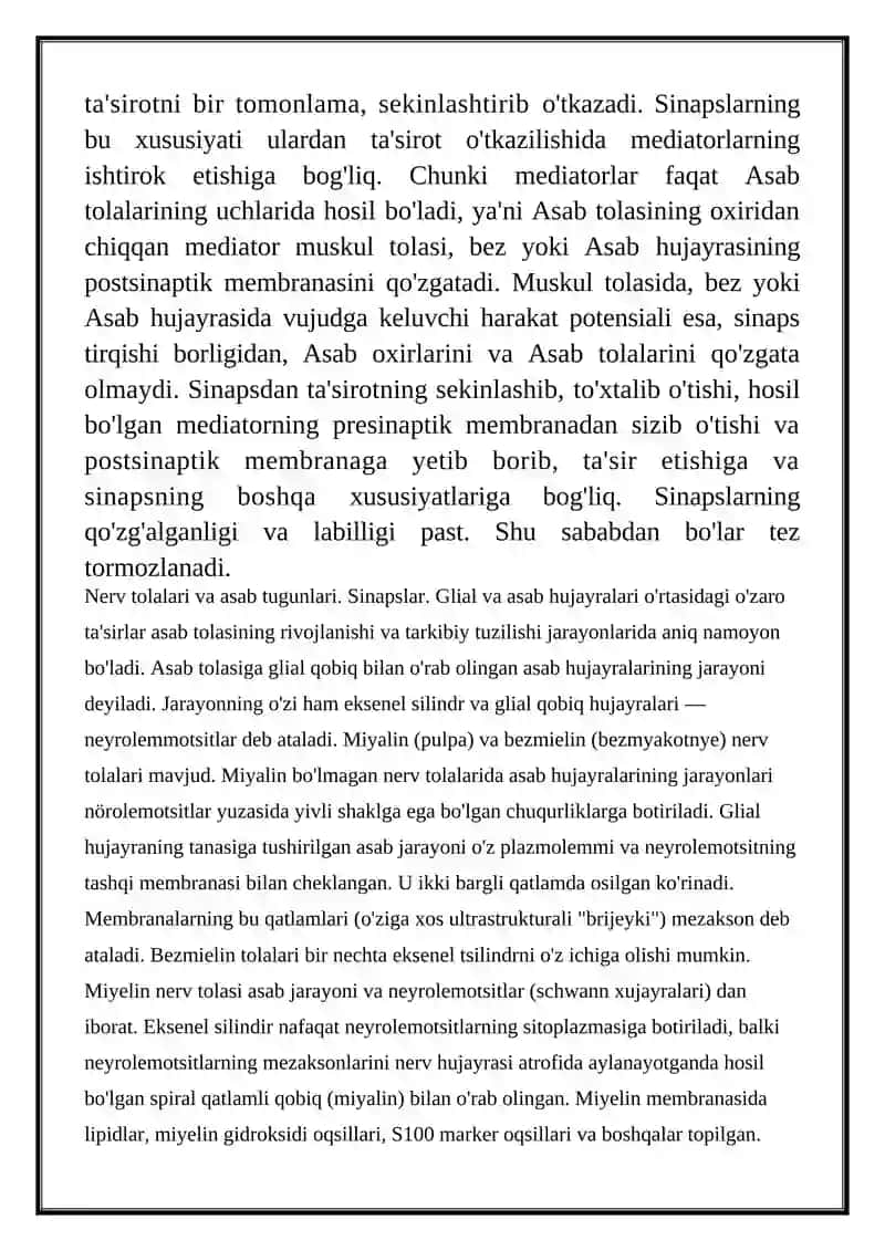 ASAB TOLALARI VA SINAPSLARNING XOSSALARI 4