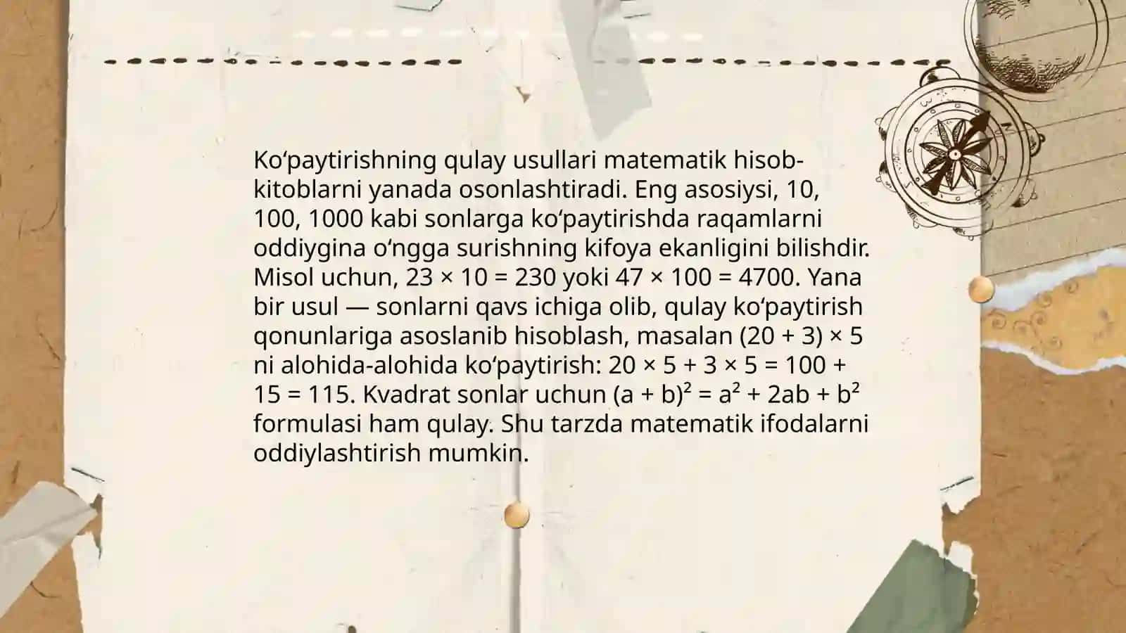 Birliklarni soddalashtirish usullari 4