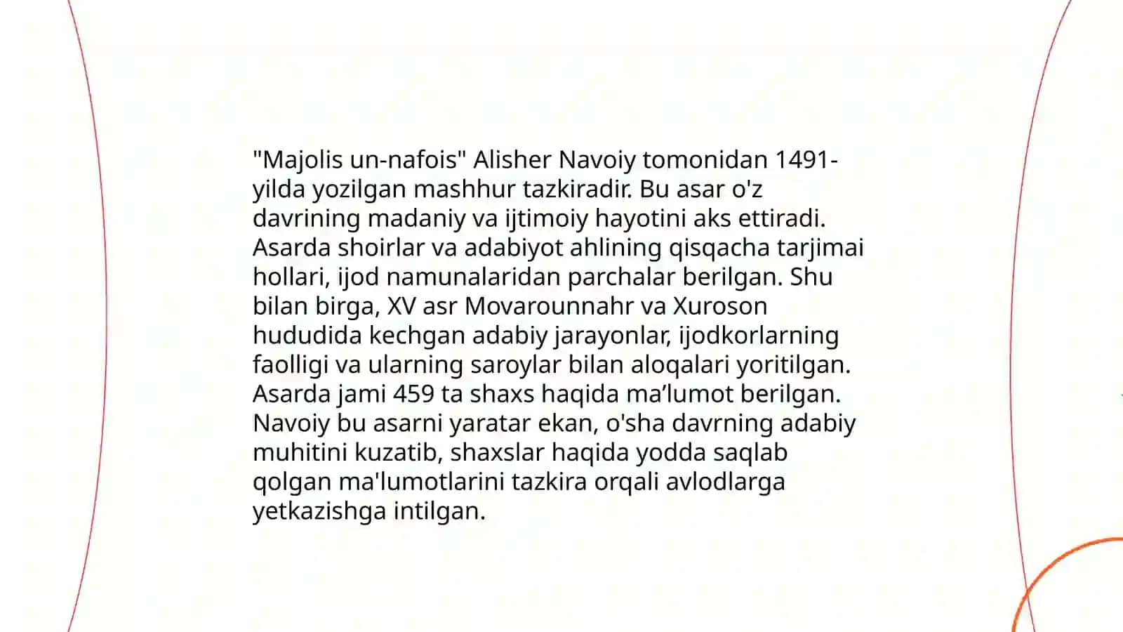 "Majolis un-nafois" asarini oʻrganish 4