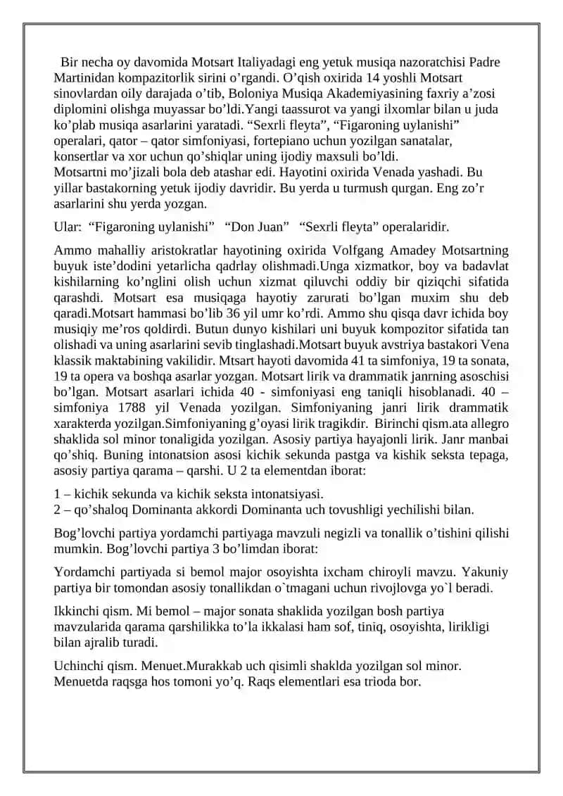 V.A.Motsartning hajviy operalari 4