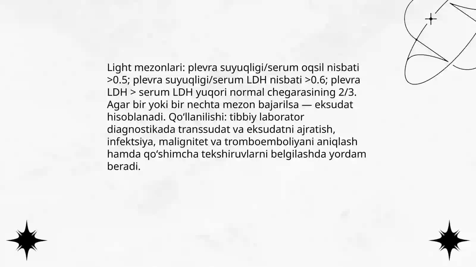 Transsudat va Eksudat nima va uning labarator tahlili 4