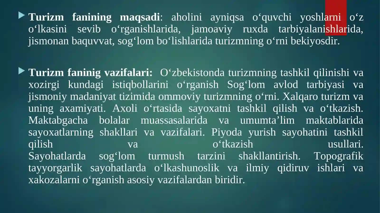 JISMONIY TARBIYA TIZIMDA TURIZMNING MOXIYATI VA O‘RNI 4