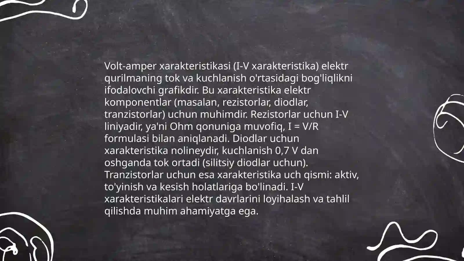 Yarim oʻtkazgichli diodni volt Amper xarakteristikasi mi olish 4