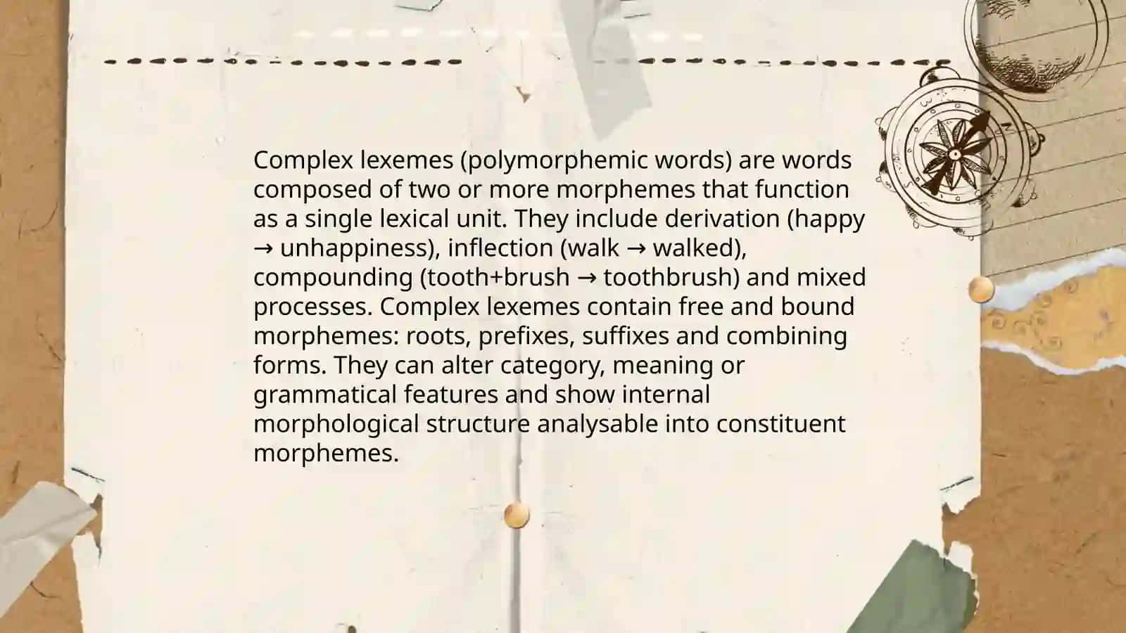 Morphological Structure: Simple vs. Complex Lexemes 4