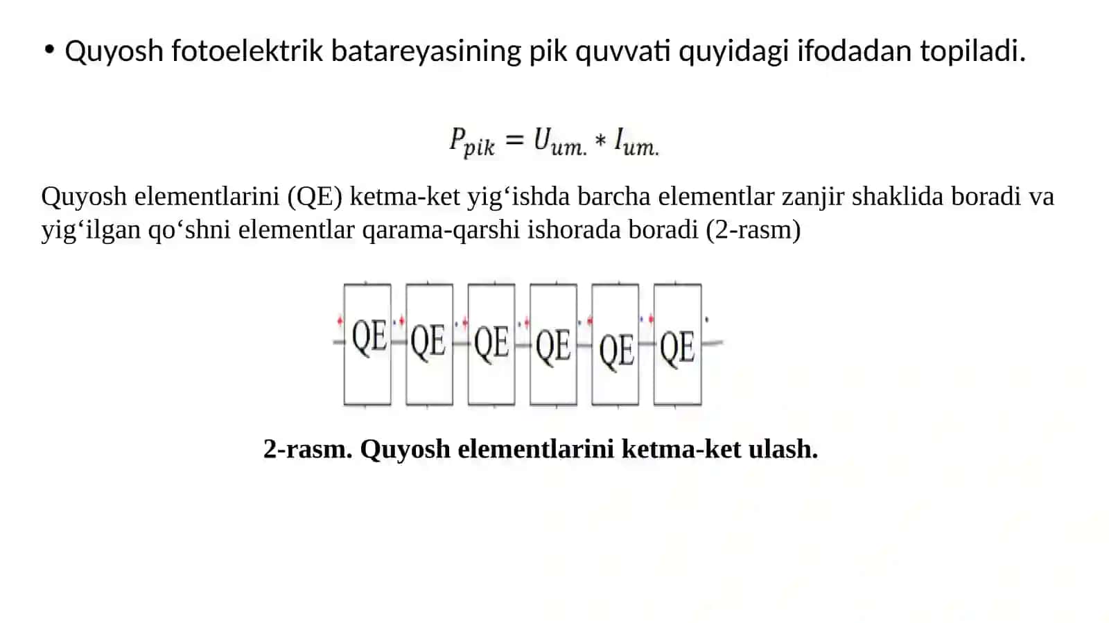 Quyosh batareyalarini ketma-ket ulash 4