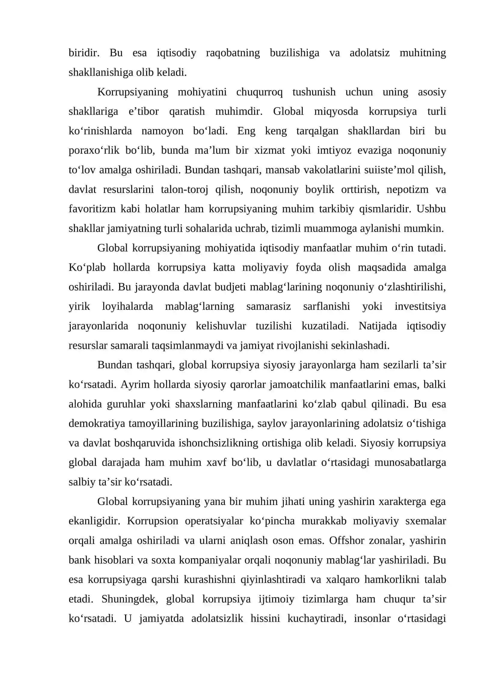 Global korrupsiya: ijtimoiy-madaniy inqirozning oqibatlari 4