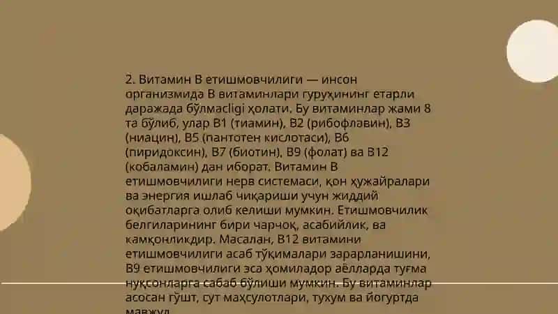 Bolalarda vitaminlar yetishmovchiligining oqibatlari 4