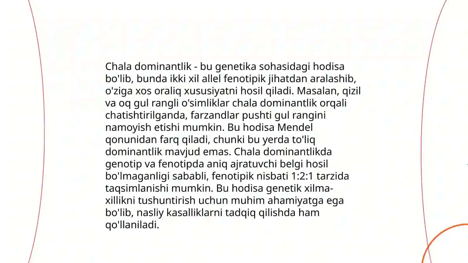 Dominantlikning Seleksiyadagi Roli 4
