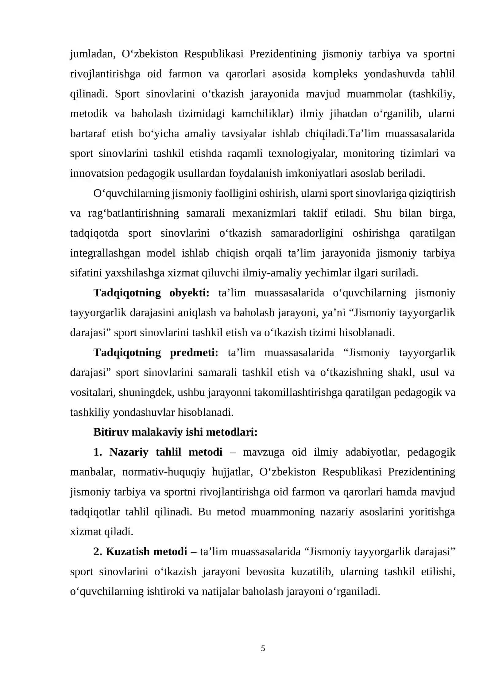 Ta’lim muassasalarida “Jismoniy tayyorgarlik darajasi” sport sinovlarini o‘tkazilishini samarali tashkil etish yo‘llari 4