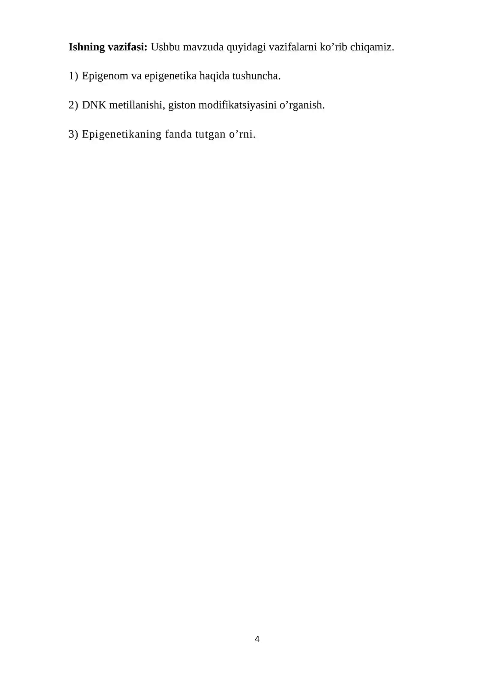 Epigenomika Kurs Ishi 4