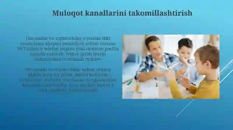 Rivojlantiruvchi markazda ota-onalar va pedagoglar o'rtasidagi hamkorlikni kuchaytirish usullari 4