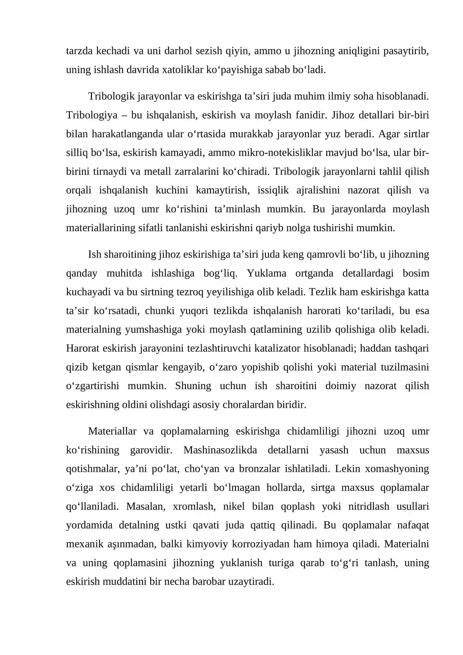 Mashinasozlik jihozlarining eskirishi 4
