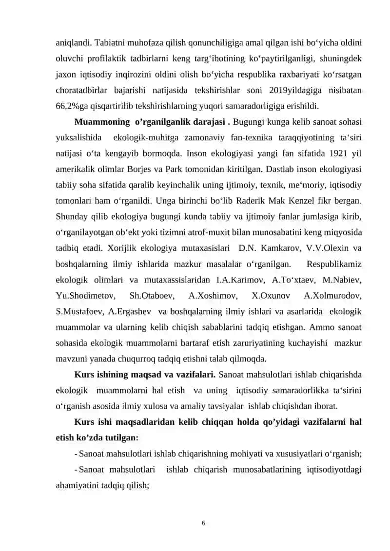 MINTAQAVIY TARAQQIYOTINING EKOLOGIK JIHATLARI VA TABIATDAN FOYDALANISHNING MINTAQAVIY MUAMMOLARI 4