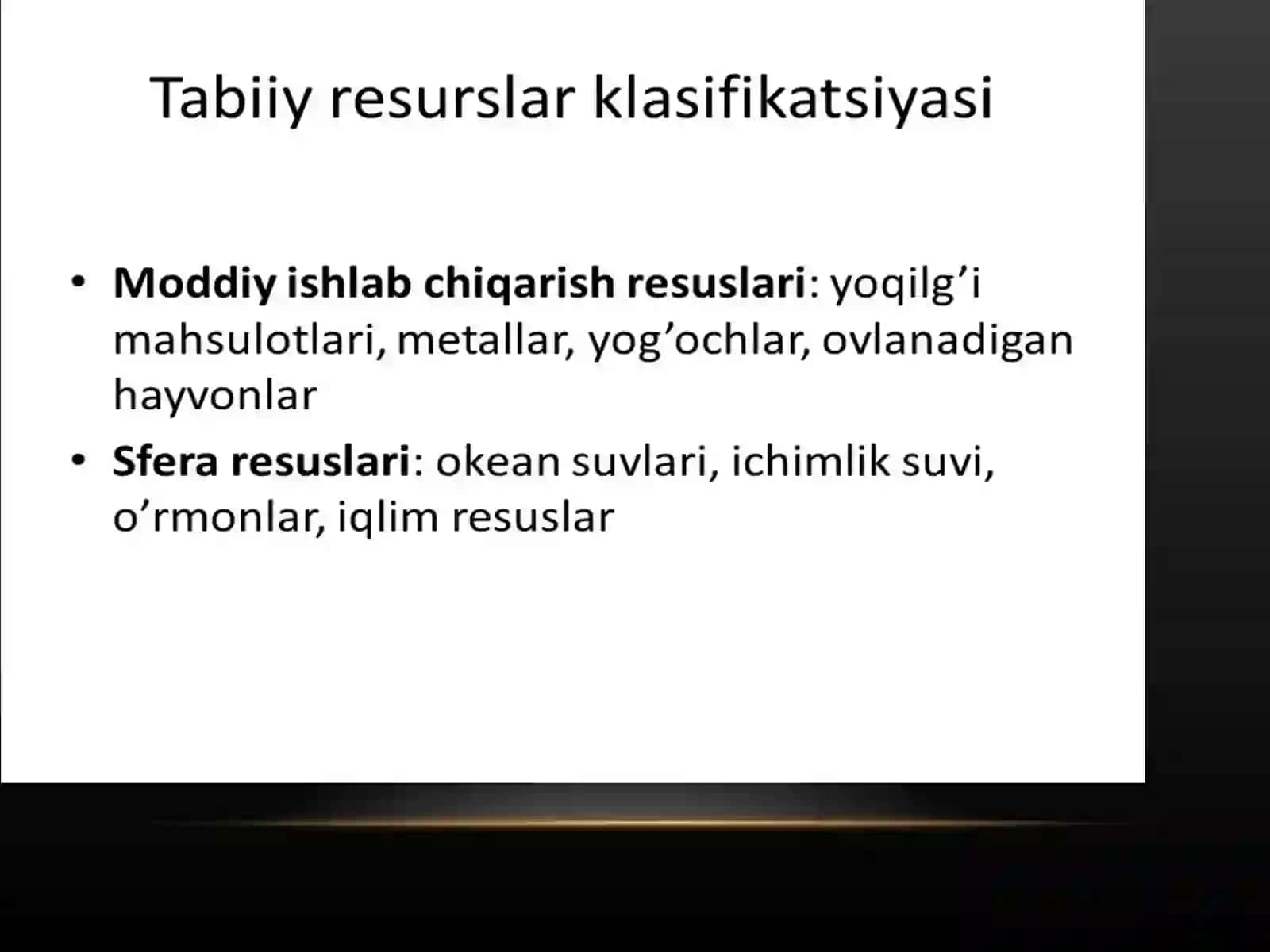 Tabiiy resurslar 4