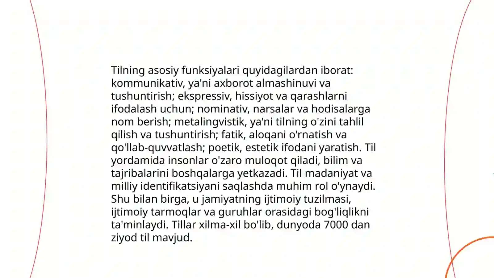 Tilning ta'rifi va ahamiyati 4