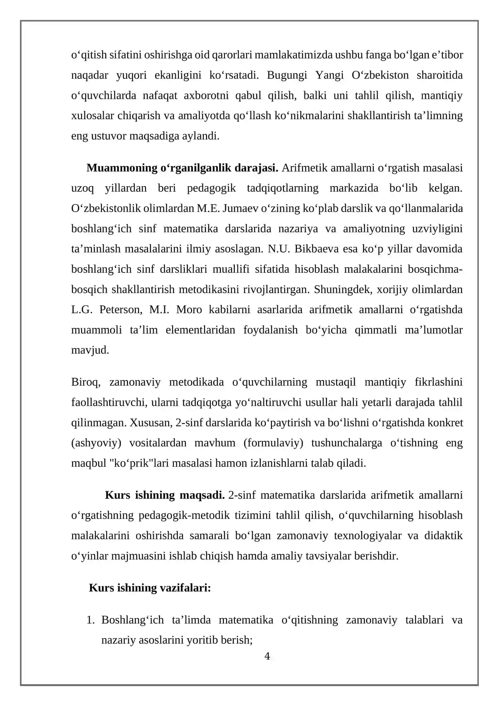 IKKINCHI SINFDA MATEMATIKADAN ARIFMETIK AMALLARNI O’RGANISH METODIKASI 4
