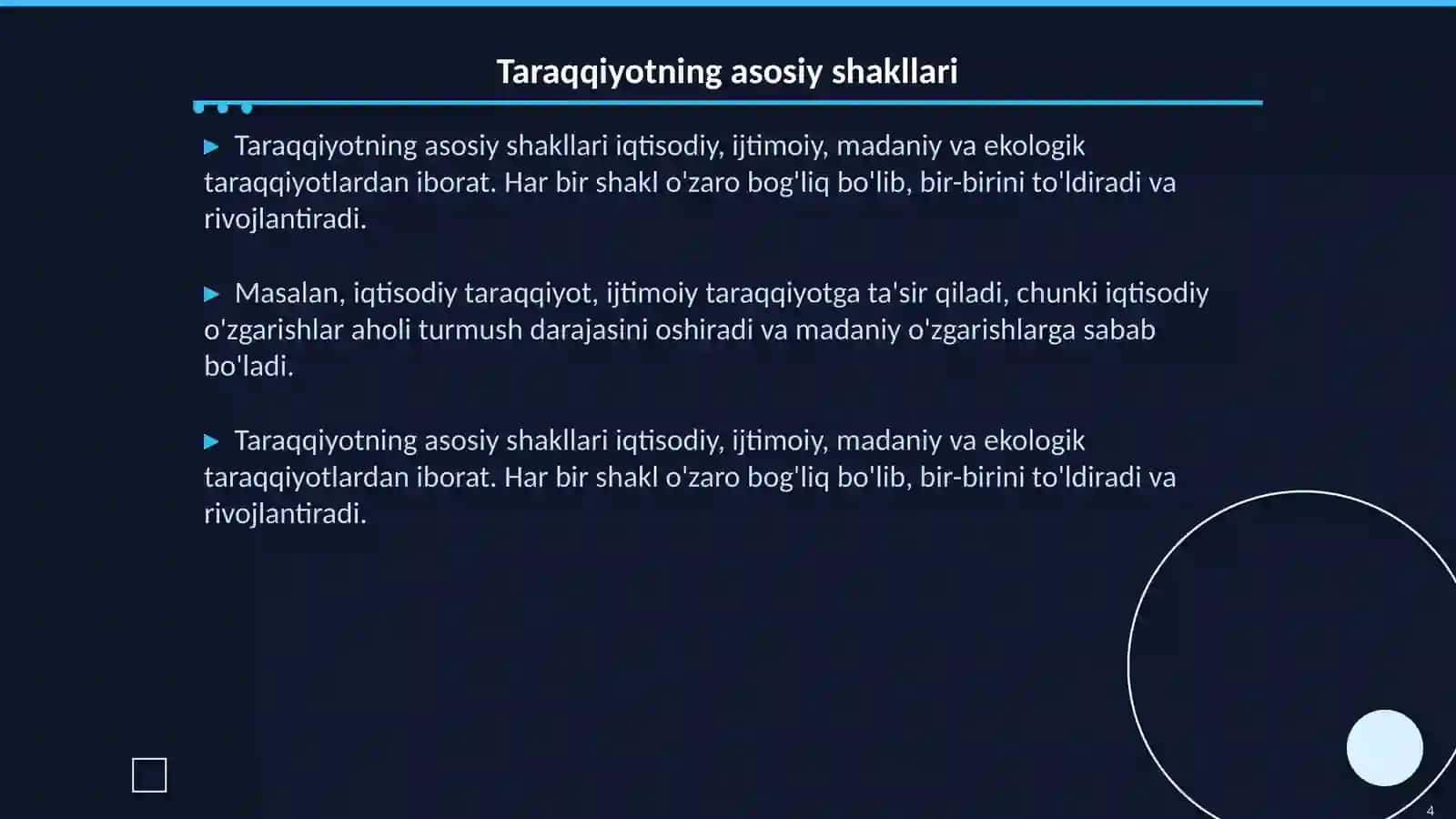 Taraqqiyotning mohiyati va shakillari 4