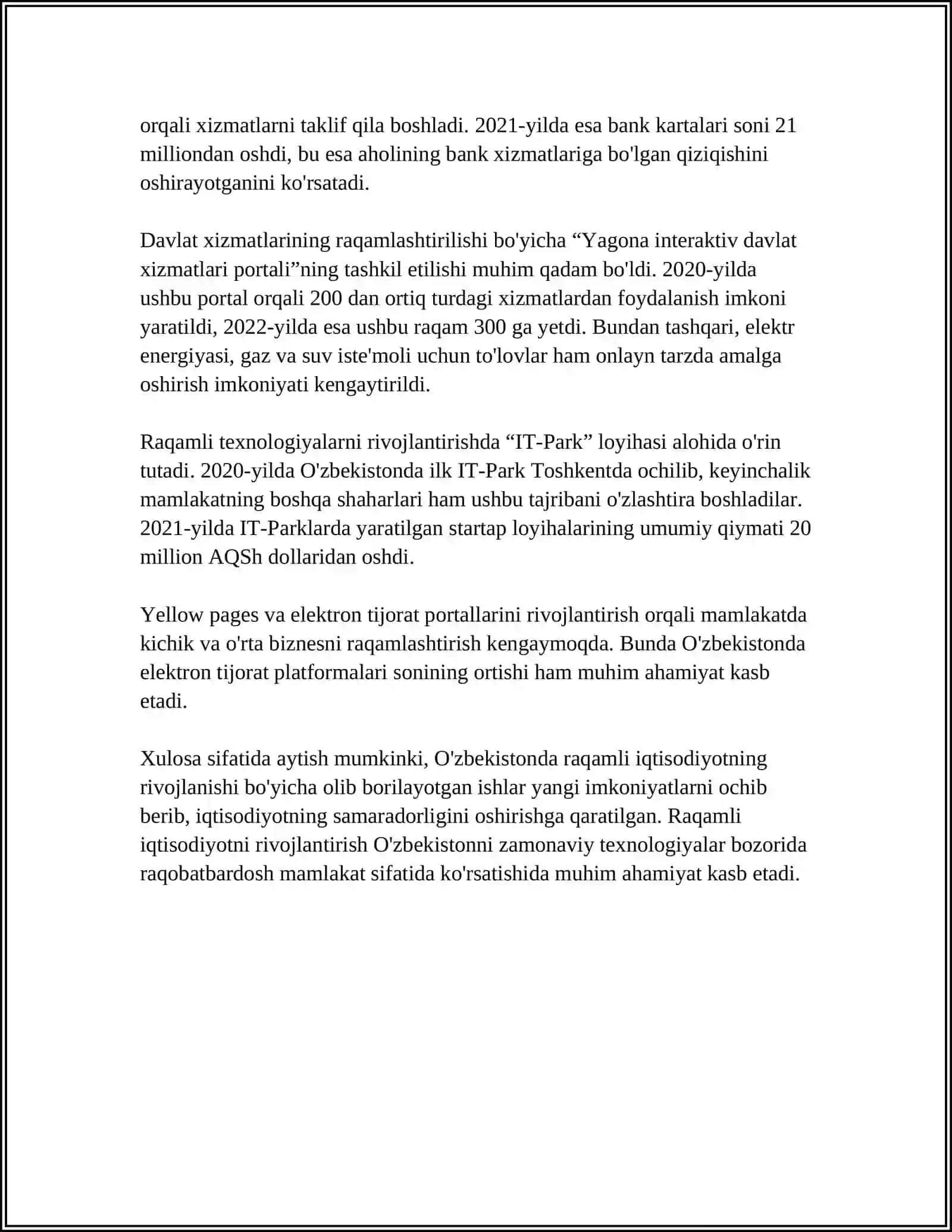 O'zbekistonda raqamli iqtisodiyotning rivojlanishi 4