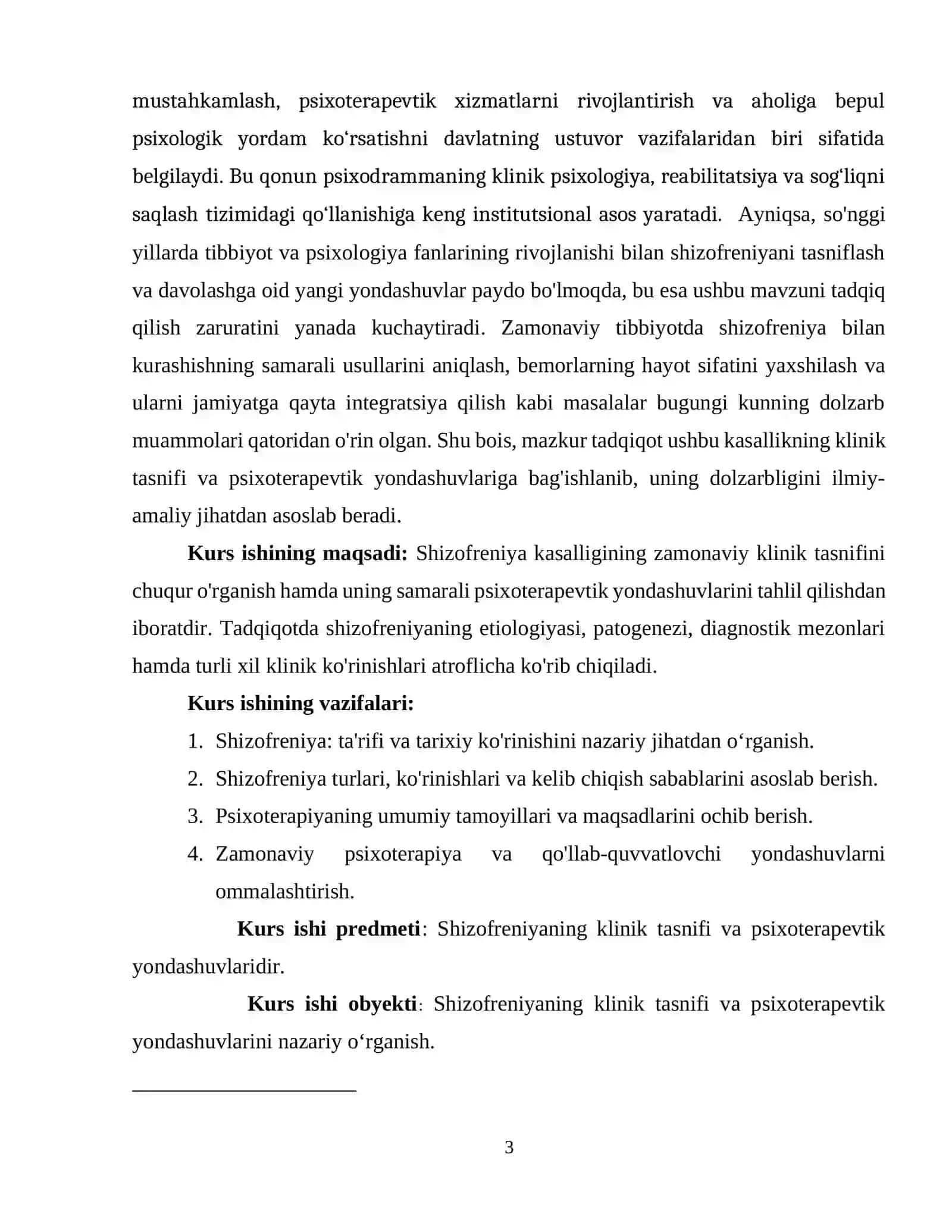 SHIZOFRENIYA: KLINIK TASNIFI VA PSIXOTERAPEVTIK YONDASHUVLAR 4