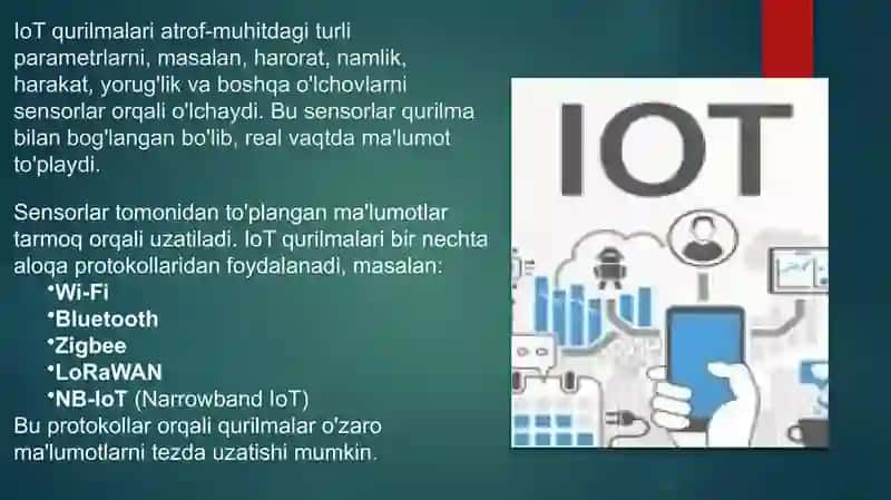 IoT Qurilmalarining ishlash prinsiplari va ulardan foydalanish 4