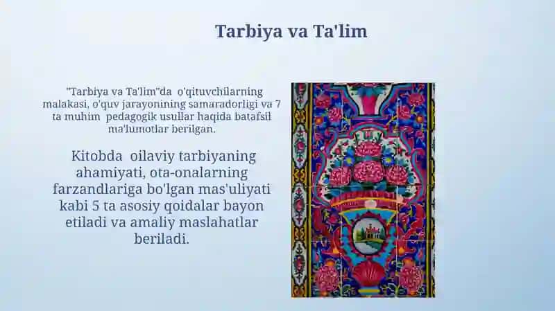 Turkiston Gulistoni Yoxud Axloq 4